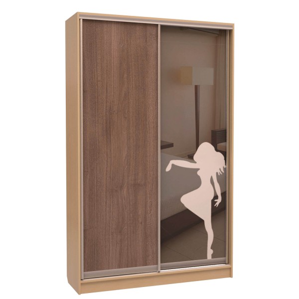 Шафа-купе «ШН-116» ДСП/Піскострум