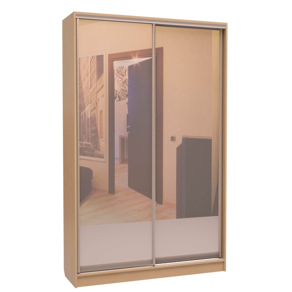 Шафа-купе «ШН-114» Дзеркало/Дзеркало
