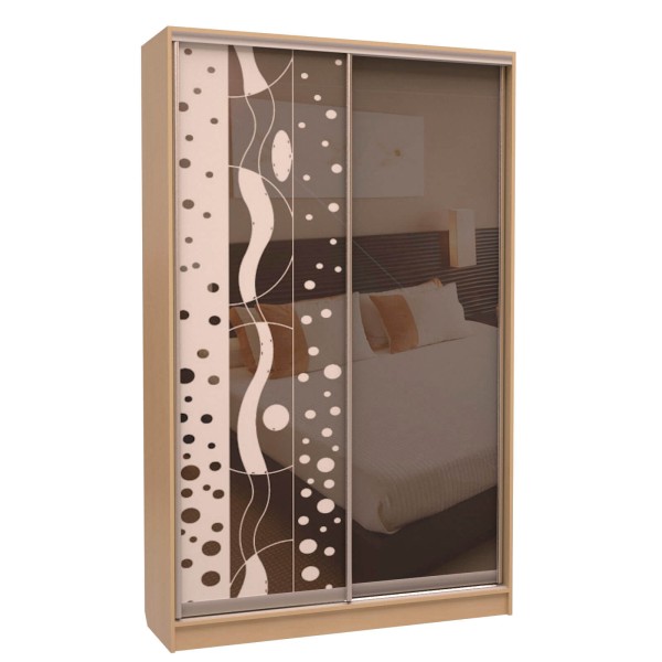 Шафа-купе «ШН-116» Дзеркало/Піскострум